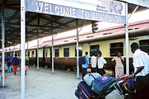 Train station in Mombasa, Kenya