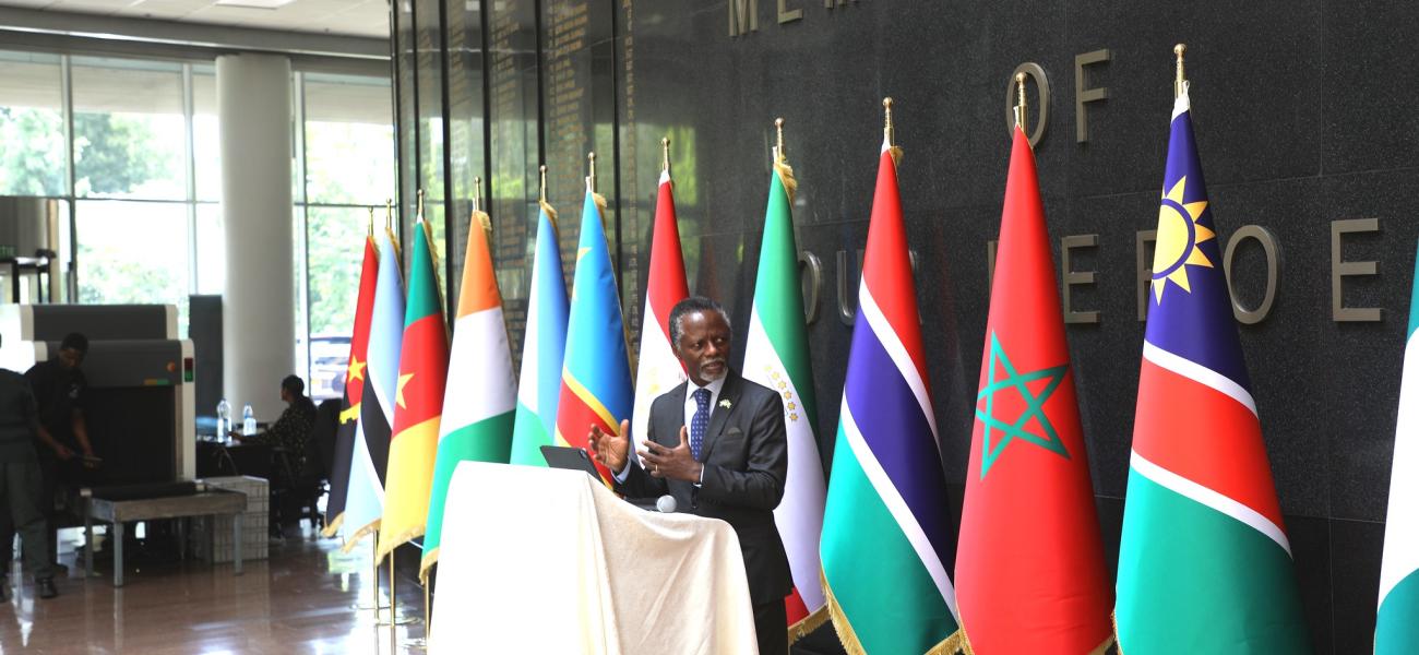 Parfait Onanga-Anyanga, Special Representative of the Secretary-General to the African Union and Head of the United Nations Office to the African Union.