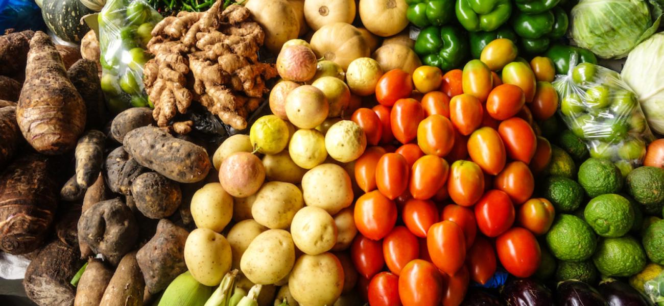 Fresh vegetables.