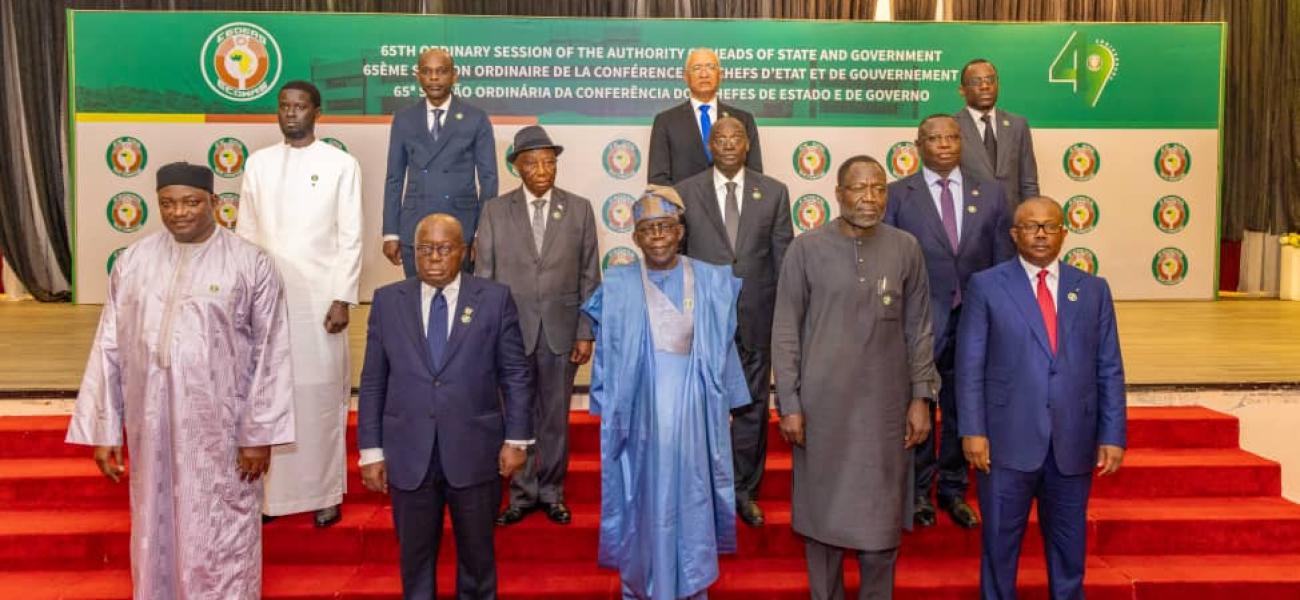 Heads of State and Government of the Economic Community of West African States (ECOWAS) in Abuja, Nigeria.