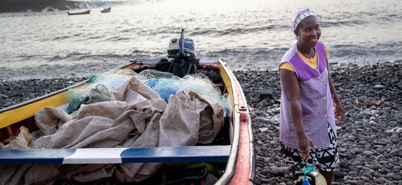 Maria Sábado Horta Fidalgo, known to everyone as Mãezinha, is more than just a fishmonger. She is a boat owner, community leader, advocate for sustainable fishing, and a woman determined to chart her own course through hardship and hope.