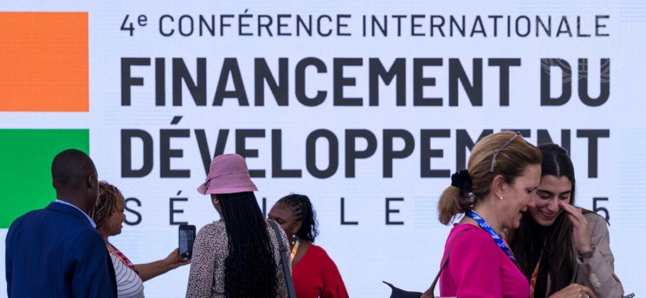 A view of participants attending the 4th International Conference on Financing for Development (FfD4).