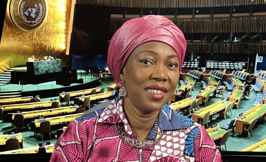 Ms. Fatima Maada Bio, the First Lady of Sierra Leone.