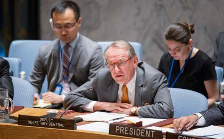 Le Vice-Secrétaire général des Nations Unies, Jan Eliasson, lors d’une réunion du Conseil de sécurité de l’ONU. Photo : ONU / Rick Bajornas