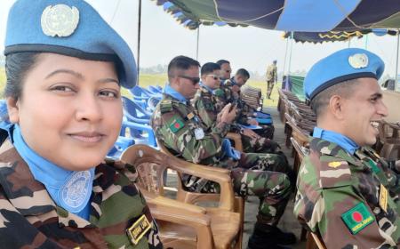 Major Nargis Parvin from Bangladesh, serving in the DR Congo