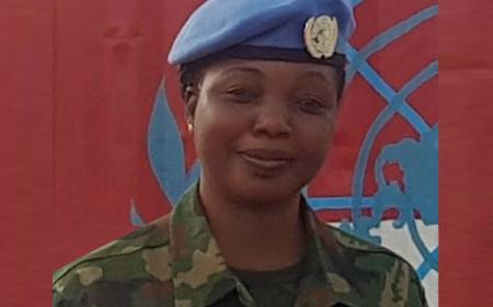 Roseline Stephen Agwai, from Nigeria, serving in the Democratic Republic of the Congo (DRC)