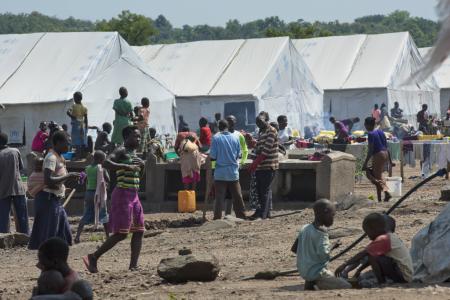 Le camp de réfugiés d’Imvepi, dans le nord de l’Ouganda. Photo ONU/Mark Garten