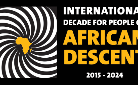 The logo of the International Decade for People of African Descent
