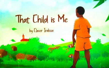 The cover illustration of Claver Irakoze's book, 'That Child is Me.'