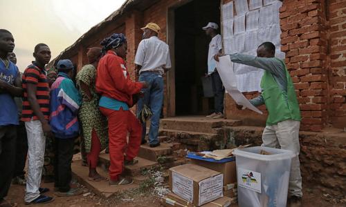 Voters in the Central African Republic (CAR) went to the polls on 30 December 2015. Photo: MINUSCA