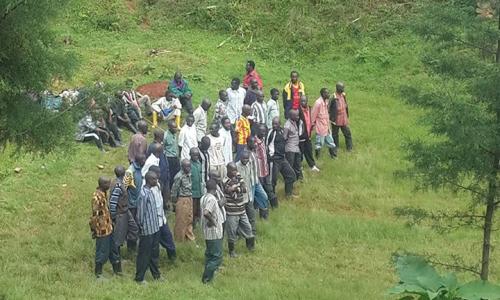 Des ex-combattants FDLR se rendent volontairement à la MONUSCO. Photo : la MONUSCO