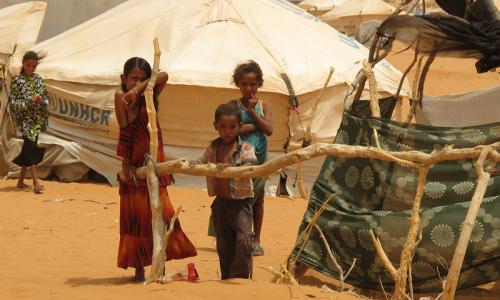 Drought has affected residents of the Mbera refugee camp, Mauritania, in the Sahel region of Africa. Photo: WFP/Justin Smith