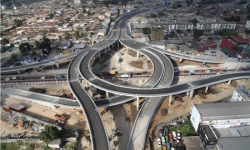 Henri Konan Bédié Bridge in Abidjan, Côte d’Ivoire. Photo: Bouygues Construction