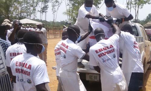 The remains of more than two-thousand persons cremated during the height of the Ebola outbreak were brought to an enclosed Palava Hut in the Liberian National Cemetery in Disco Hill, and will stay in this special place until national consultations determi