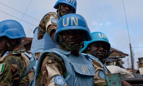UN peacekeepers in Liberia. Photo: UNMIL/Staton Winter