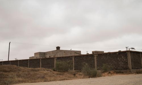 An exterior view of the Zawiya detention centre near Tripoli, the capital of Libya. Photo: UNICEF/Alessio Romenzi