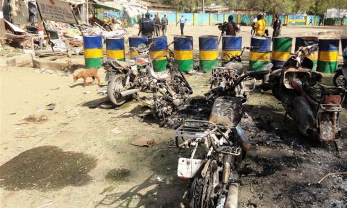 Destruction caused by Boko Haram militia at a police headquarters in Kano, Nigeria. Photo: IRIN/Aminu Abubakar (file photo)