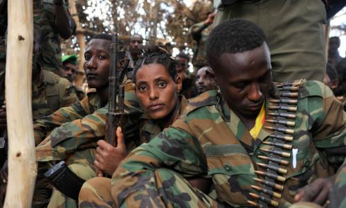 Ethiopian soldiers with the African Union Mission in Somalia (AMISOM), after a battle with Al-Shabaab militants on 9 June 2016 in Halgan village, Hiran region, Somalia. Photo: AMISOM/Ilyas Ahmed