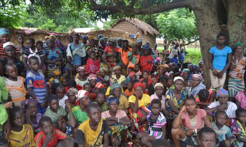 UNHCR and partners register new refugees arriving from Central African Republic (CAR) in the Chadian village of Mini, one of the three locations near the borders hosting new arrivals since 12 June 2016. Photo: UNHCR/Victorien Ndakass