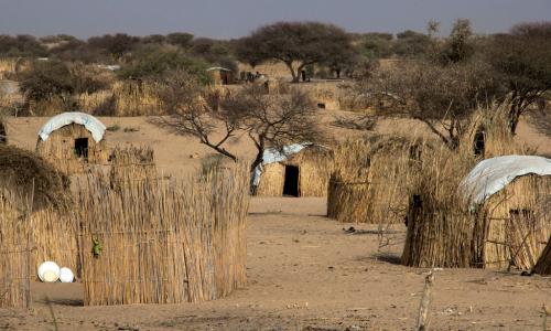 Un site de déplacés à Mellia, au Tchad. Les attaques de Boko Haram ont déplacé des millions de personnes dans les pays du Bassin du Lac Tchad. Photo OCHA/Ivo Brandau