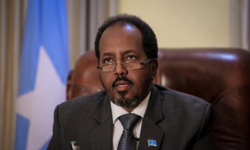 President Hassan Sheik Mohamud of Somalia.
