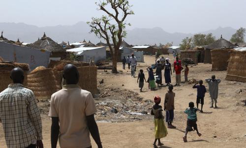 Nigerian refugees at Minawao refugee camp, northern Cameroon.