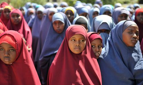 Students at the Hamar Jajab School in Mogadishu, Somalia on 20 January 2015. UN Photo/Ilyas Ahmed