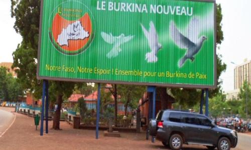 Billboard promoting peace in Ouagadougou, capital of Burkina Faso. Photo: IRIN/Chris Simpson