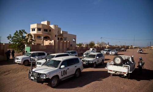 Un convoi de la MINUSMA à Kidal, au Mali. Photo : MINUSMA / Marco Dormino
