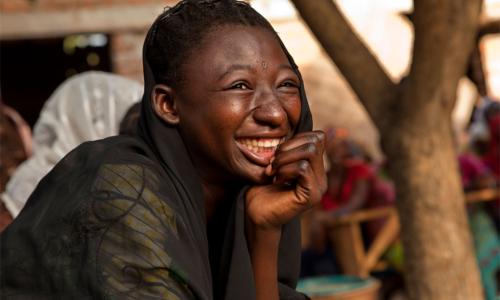 Une jeune Tchadienne dans un centre de jeunesse à Moundou, au Tchad. Photo UNICEF/P. Estve