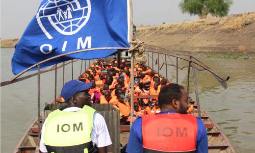 Relocation by boat, which is the only means of transport from the Tergol/Akobo entry point...
