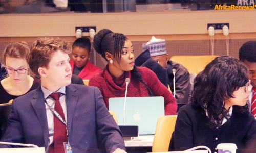 Participants at the ECOSOC 2017 Youth Forum's breakout session on Africa