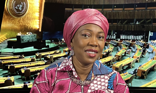 Ms. Fatima Maada Bio, the First Lady of Sierra Leone.