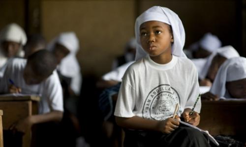 Young female student in Monrovia, Liberia.  Photo: UNMIL/Christopher Herwig