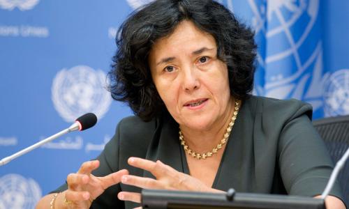 La Représentante spéciale du Secrétaire général pour les enfants et les conflits armés, Leila Zerrougui. Photo: ONU/Rick Bajornas