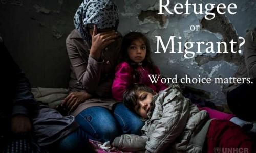 Refugee or Migrant - word choice matters.  © UNHCR