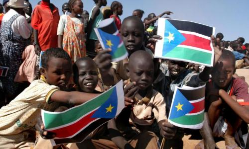 Refugee children prepare to return from Kenya to South Sudan in December 2005, soon after the signing of the Comprehensive Peace Agreement, which led to the nation’s independence in 2011. UNHCR/Hélène Caux