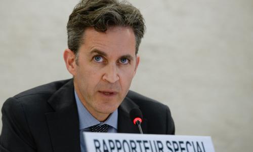 Le Rapporteur spécial des Nations Unies sur la liberté d’expression, David Kaye. Photo : ONU / Jean-Marc Ferré