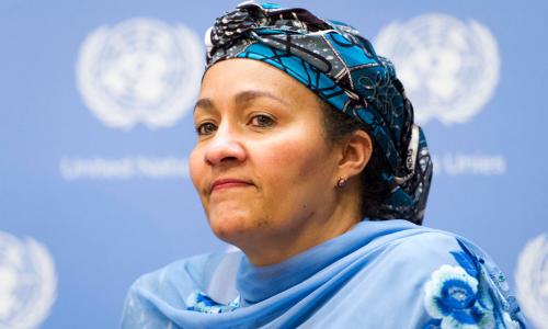La Conseillère spéciale du Secrétaire général des Nations Unies pour la planification du développement après 2015, Amina J. Mohammed.