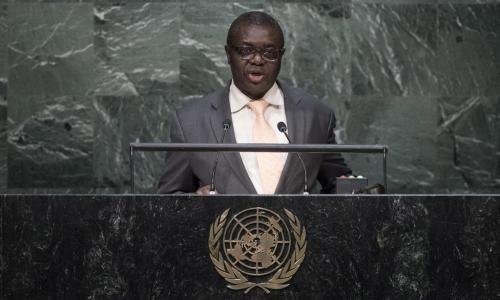 Le Représentant permanent de la Guinée-Bissau auprès des Nations Unies, Joeo Soares Da Gama. Photo: ONU
