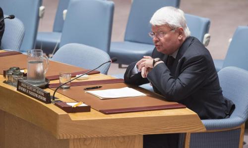 le Secrétaire général adjoint des Nations Unies aux opérations de maintien de la paix, Hervé Ladsous, à l’occasion d’une réunion du Conseil de sécurité sur la situation au Darfour. Photo : ONU / Eskinder Debebe