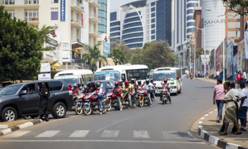A street scene Kigali, Rwanda. UN Photo/Rick Bajornas