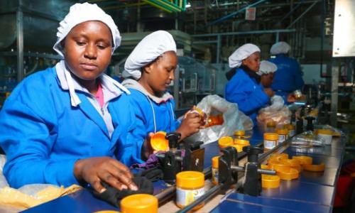 Workers producing pharmaceutical products