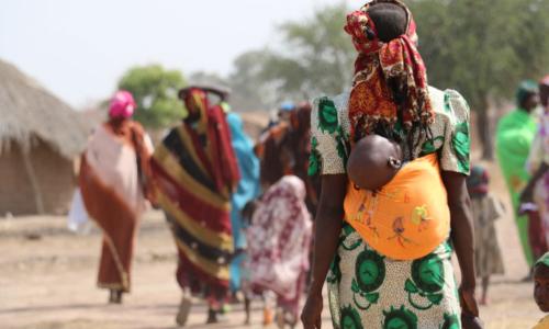 In Gordil, Central African Republic, after three years of conflict, for children under-five, their bodies weakened from malnutrition, the biggest killers were not bullets but instead malaria, respiratory infections and diarrhoea. Photo: OCHA/Gemma Cortes