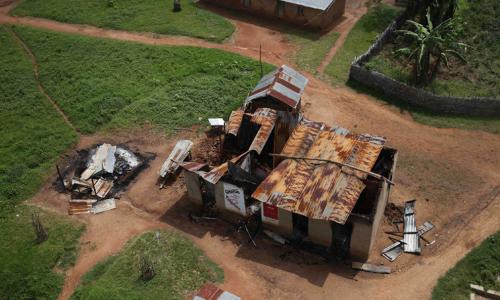 urned house in Eringeti, eastern Democratic Republic of the Congo (DRC). UN Photo/Abel Kavanagh