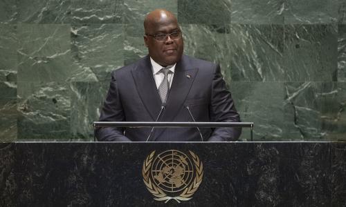 Félix Antoine Tshilombo Tshisekedi, President of the Democratic Republic of the Congo, addresses the general debate of the General Assembly's seventy-fourth session.
