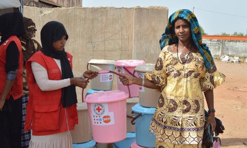 Dignity kits contain supplies to help women and girls protect themselves and their communities from the pandemic.