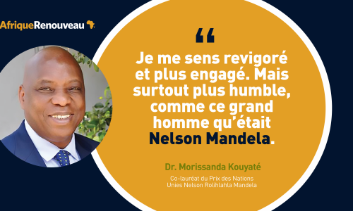 Le docteur Morissanda Kouyaté, Guinée, est co-lauréat du prix Nelson Mandela 2020