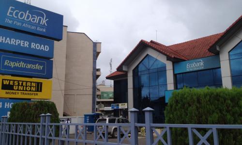 Ecobank in Kumasi, Ghana. Photo: Banku