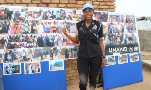 -Sandra Amissah from Ghana, serving in Darfur